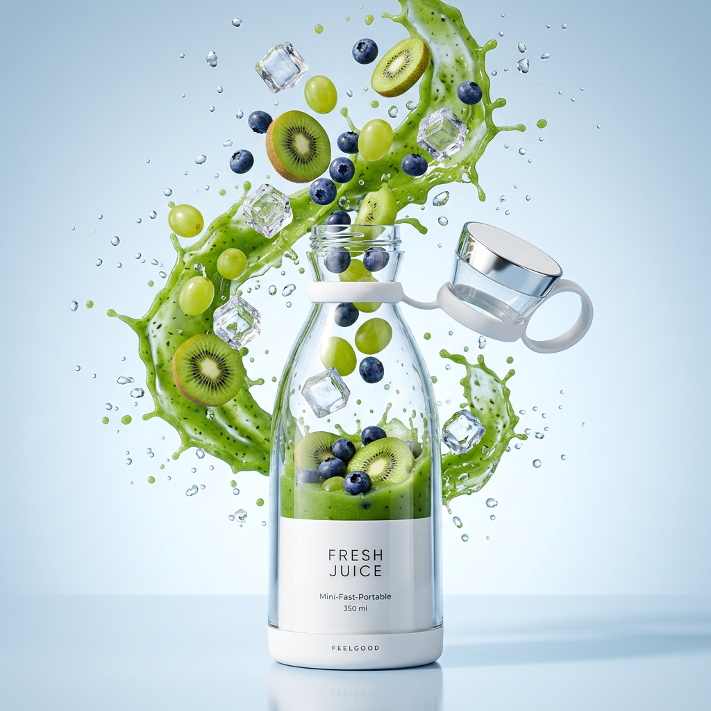 Fresh Juice Portable Blender - Clear White